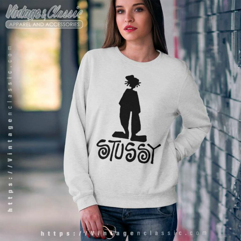 Stussy Shadowman Skateboarding Surf Sweatshirt Stussy Shadowman Skateboarding Surf Sweatshirt