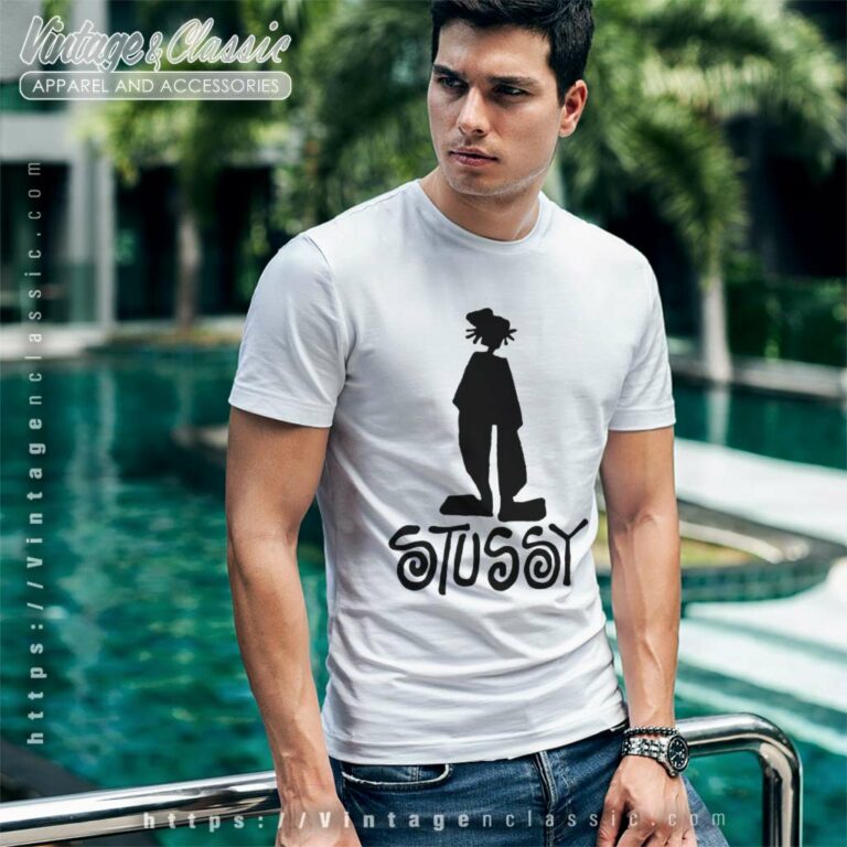 Stussy Shadowman Skateboarding Surf T Shirt Stussy Shadowman Skateboarding Surf T Shirt