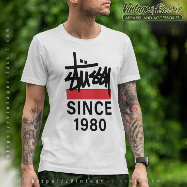Stussy Since 1980 Big Logo T Shirt Stussy Since 1980 Big Logo T Shirt