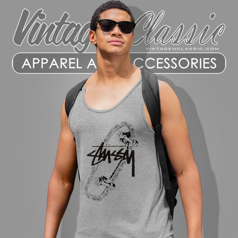 Stussy Skate Posse Tank Top Racerback Stussy Skate Posse Tank Top Racerback