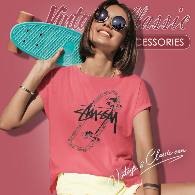 Stussy Skate Posse Women T Shirt Stussy Skate Posse Women T Shirt