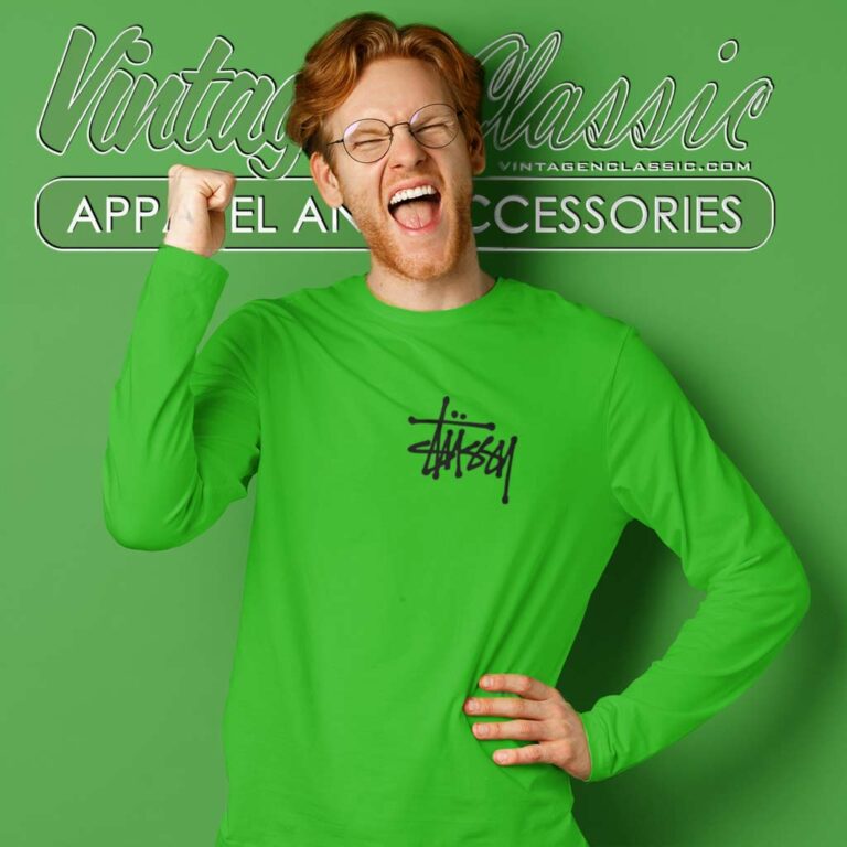 Stussy Small Basic Logo Long Sleeve Tee Stussy Small Basic Logo Long Sleeve Tee