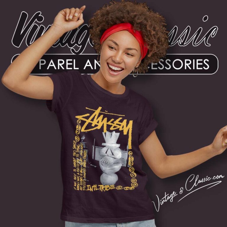 Stussy Tiki Intl Tribe Women TShirt Stussy Tiki Intl Tribe Women TShirt