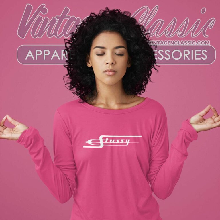 Stussy Trident Logo Long Sleeve Tee Stussy Trident Logo Long Sleeve Tee