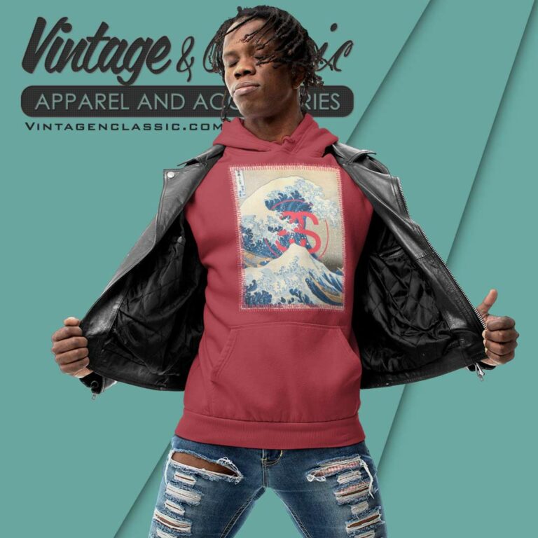 Stussy Tsunami The Great Wave Off Kanagawa Hoodie Stussy Tsunami The Great Wave Off Kanagawa Hoodie