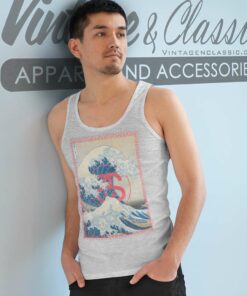 Stussy Tsunami The Great Wave Off Kanagawa Tank Top Racerback