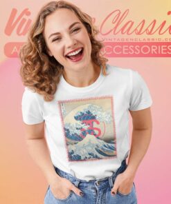 Stussy Tsunami The Great Wave Off Kanagawa Women TShirt