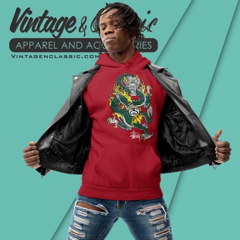 Stussy Vintage Dragon Fire Hoodie Stussy Vintage Dragon Fire Hoodie