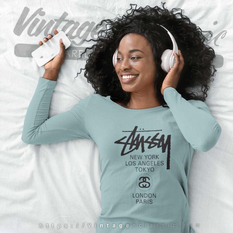 Stussy World Tour Shirt Long Sleeve Tee Stussy World Tour Shirt Long Sleeve Tee