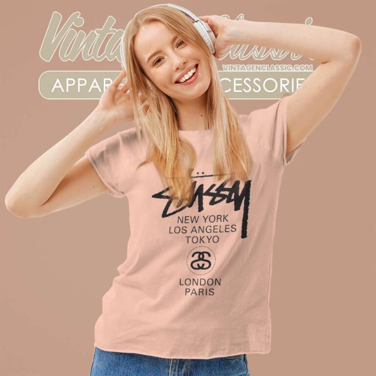 Stussy World Tour Shirt Women TShirt Stussy World Tour Shirt Women TShirt
