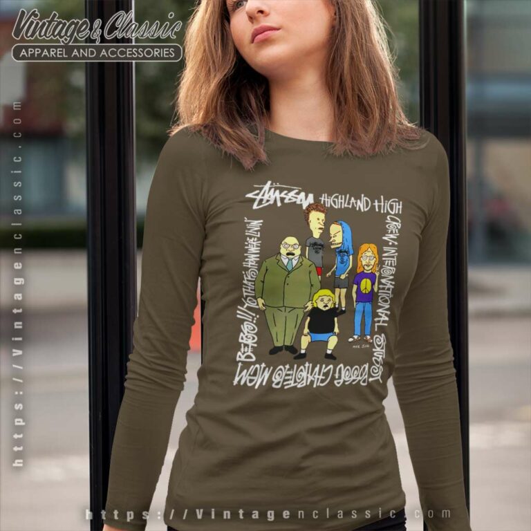 Stussy X Beavis And Butthead Collab Long Sleeve Tee Stussy X Beavis And Butthead Collab Long Sleeve Tee