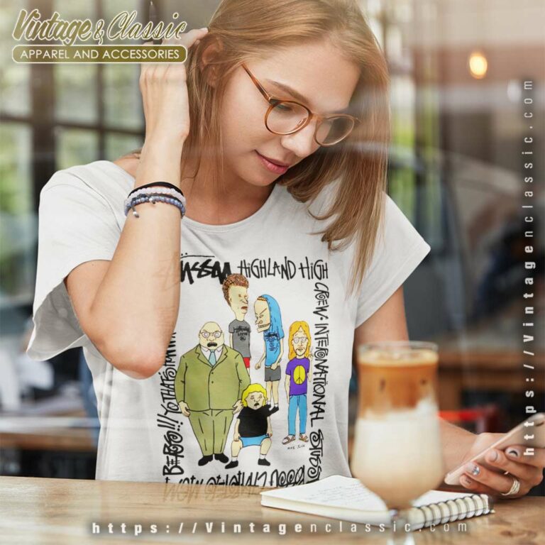 Stussy X Beavis And Butthead Collab Women TShirt Stussy X Beavis And Butthead Collab Women TShirt