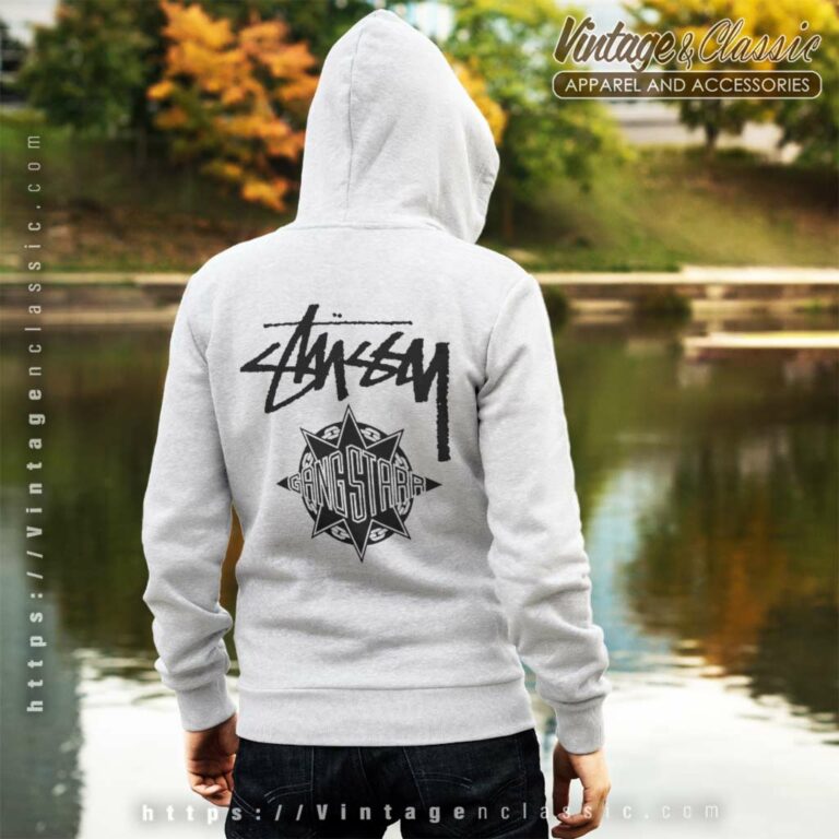 Stussy X Gang Starr Take It Personal Hoodie Back Side Stussy X Gang Starr Take It Personal Hoodie Back Side