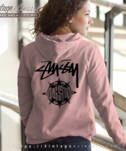 Stussy X Gang Starr Take It Personal Women Hoodie Back Side