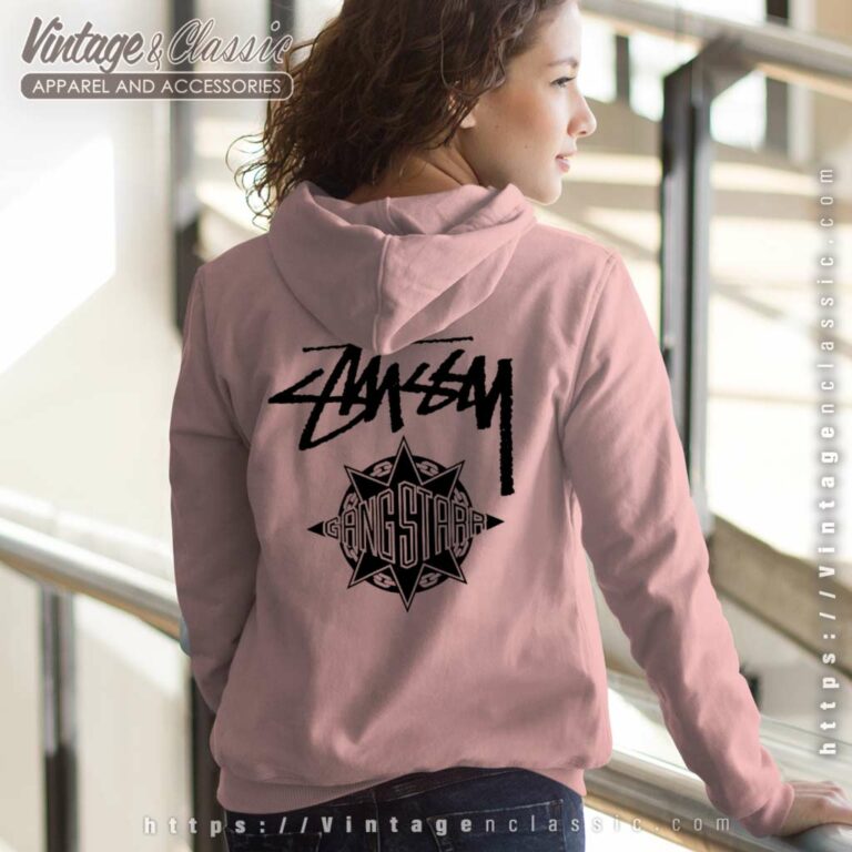 Stussy X Gang Starr Take It Personal Women Hoodie Back Side Stussy X Gang Starr Take It Personal Women Hoodie Back Side