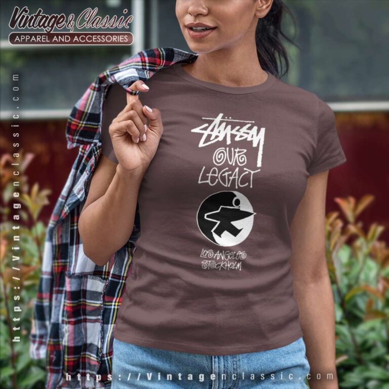 Stussy X Our Legacy Surfman Los Angeles Stockhomlm Women TShirt Stussy X Our Legacy Surfman Los Angeles Stockhomlm Women TShirt