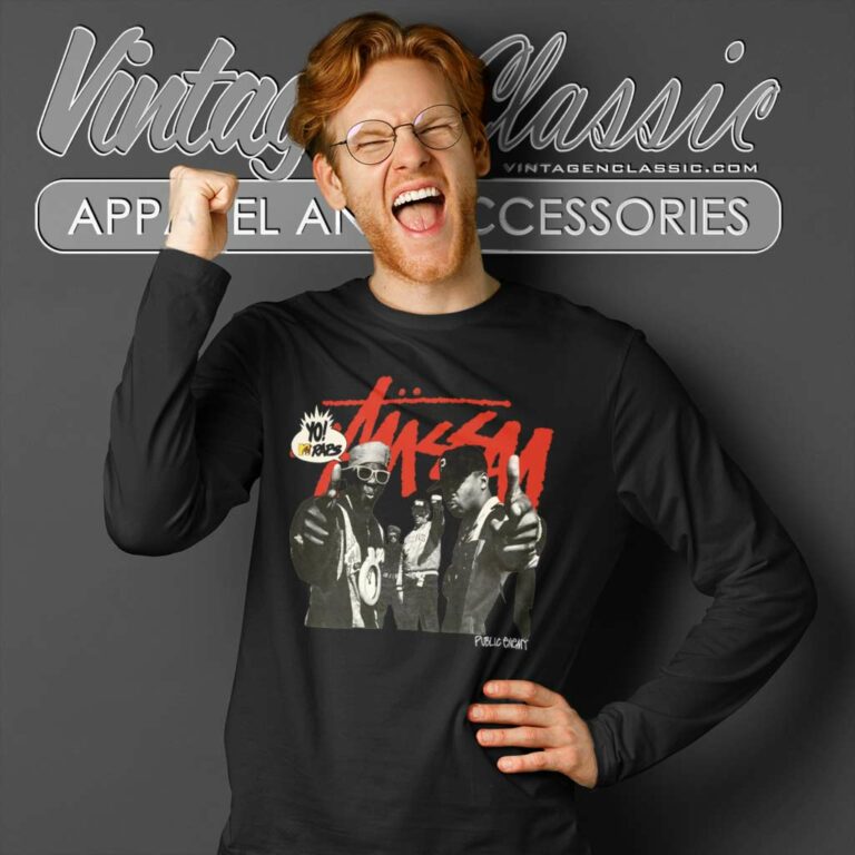 Stussy Yo Mtv Raps Public Enemy Long Sleeve Tee Stussy Yo Mtv Raps Public Enemy Long Sleeve Tee
