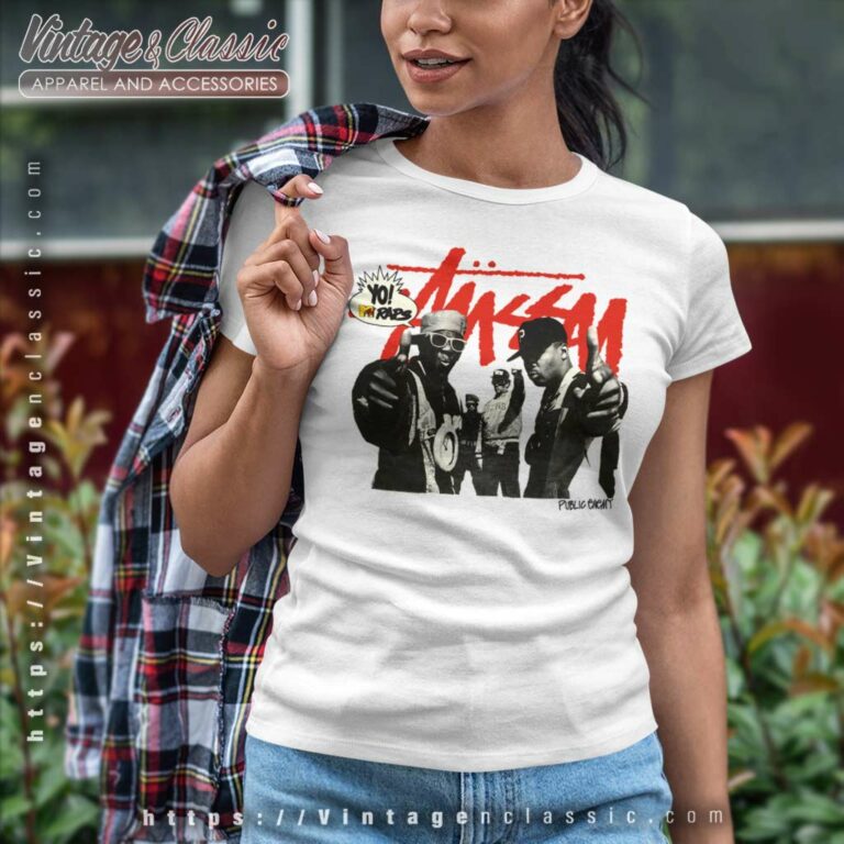 Stussy Yo Mtv Raps Public Enemy Women TShirt Stussy Yo Mtv Raps Public Enemy Women TShirt