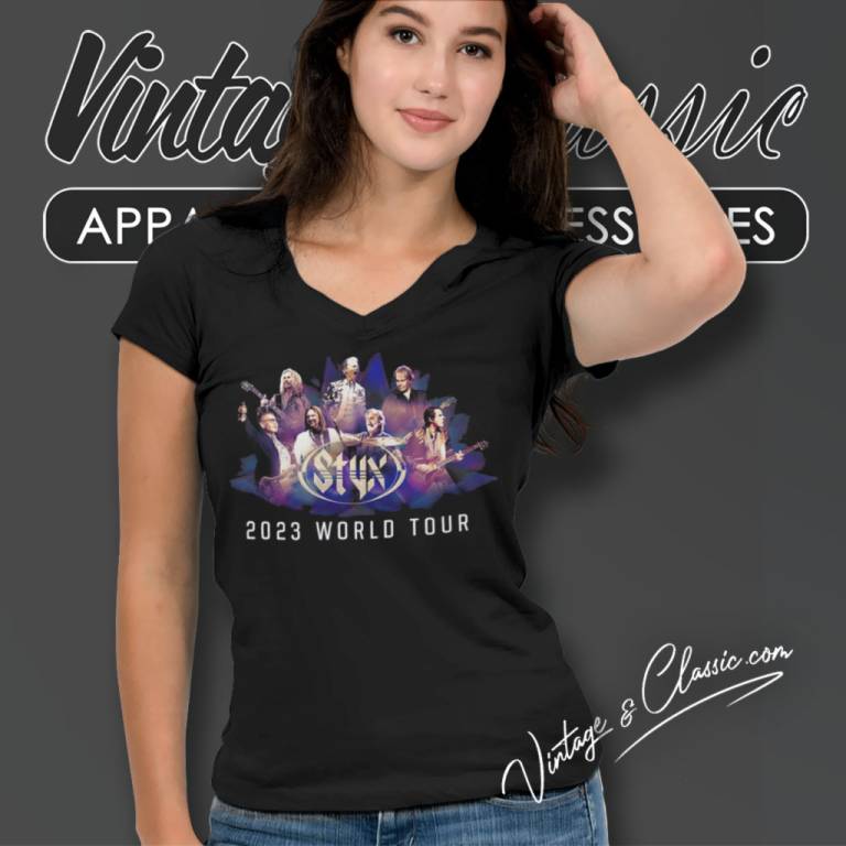 Styx 2023 Tour V Neck TShirt Styx 2023 Tour V Neck TShirt