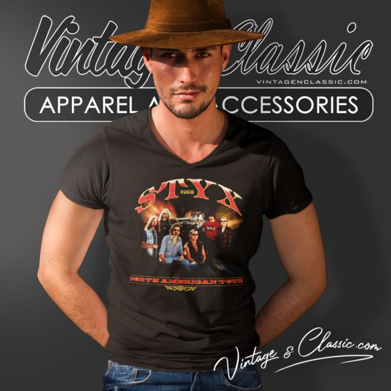 Styx American Tour V Neck TShirt Styx American Tour V Neck TShirt