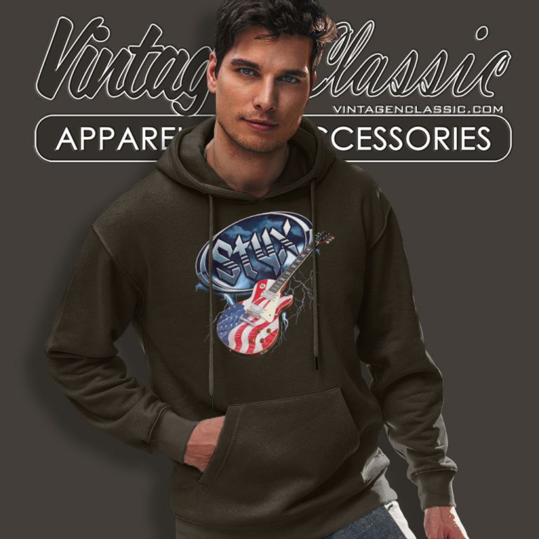 Styx Flag Guitar Hoodie Styx Flag Guitar Hoodie