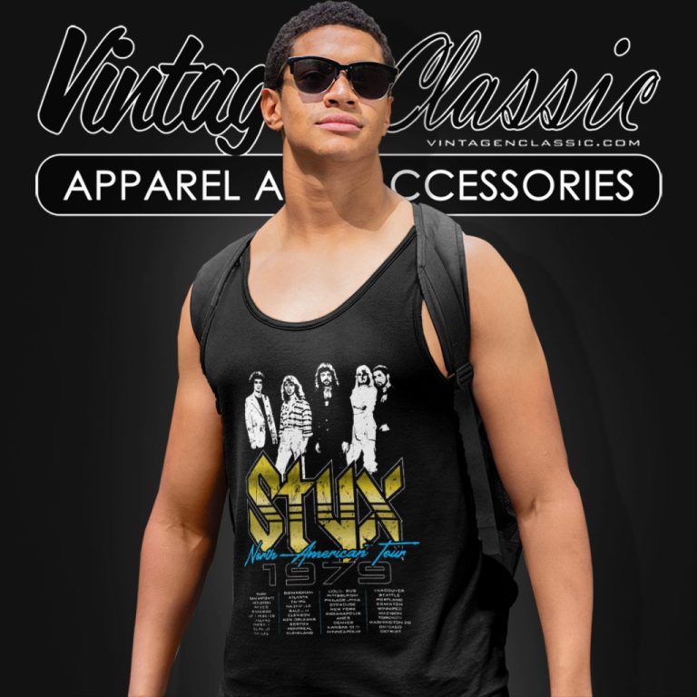 Styx North American Tour Tank Top Racerback Styx North American Tour Tank Top Racerback