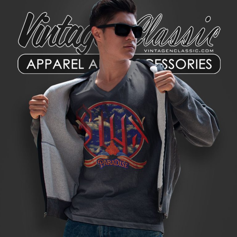Styx Paradise Clouds V Neck TShirt Styx Paradise Clouds V Neck TShirt