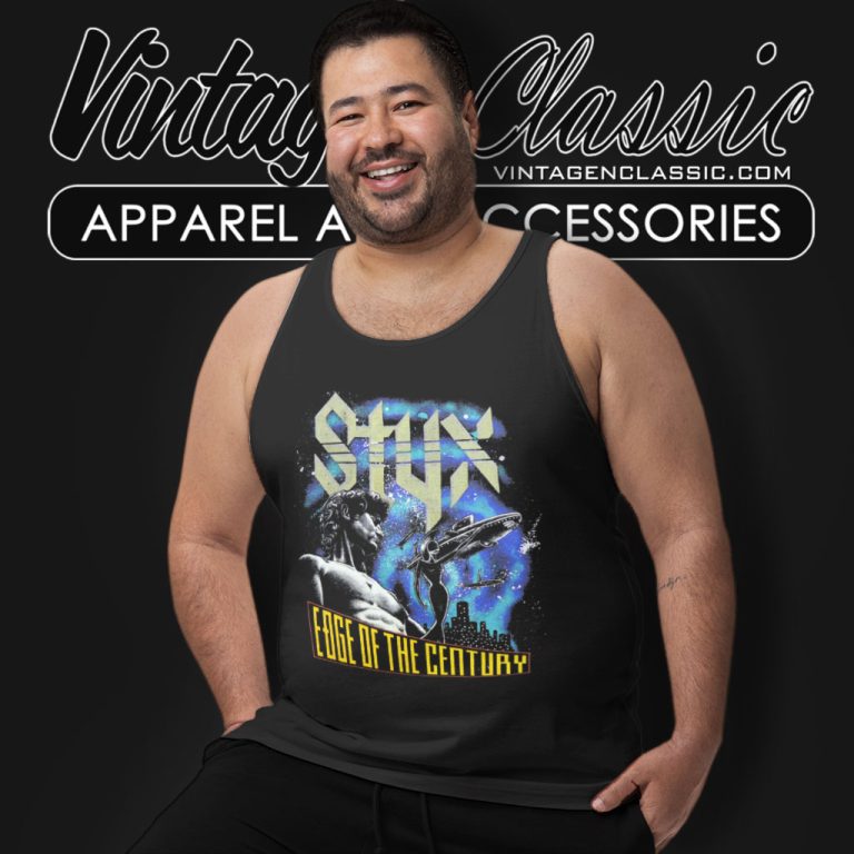 Styx Shirt Edge Of The Century Tank Top Racerback Styx Shirt Edge Of The Century Tank Top Racerback