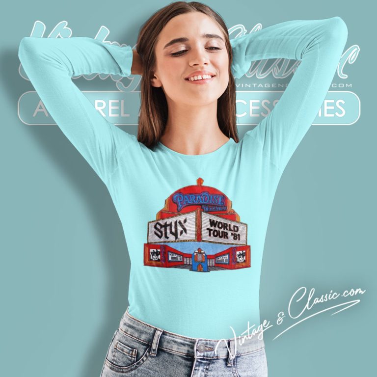 Styx World Tour 81 Long Sleeve Tee Styx World Tour 81 Long Sleeve Tee