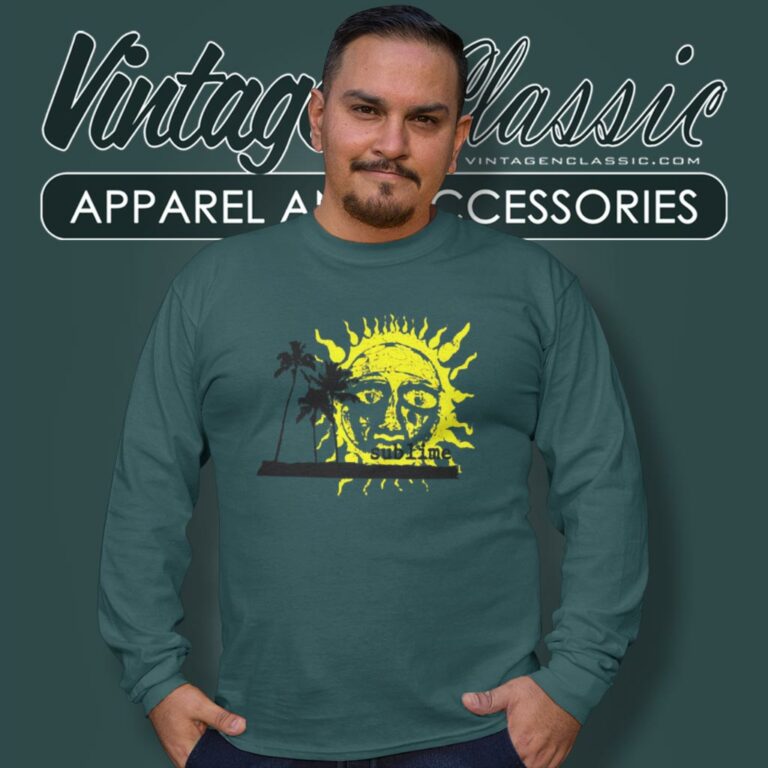Sublime Palm Trees With Sun Long Sleeve Tee Sublime Palm Trees With Sun Long Sleeve Tee