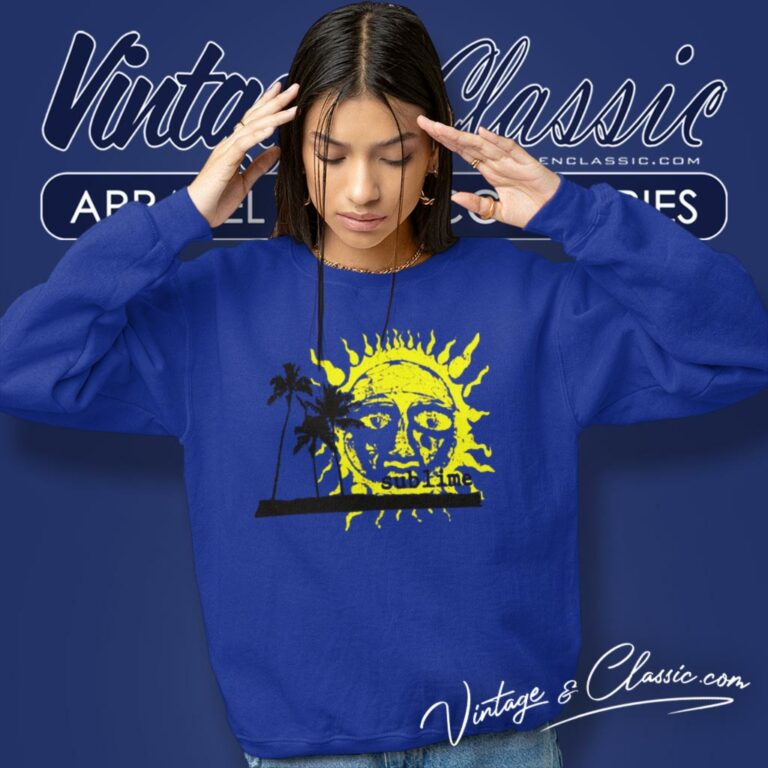 Sublime Palm Trees With Sun Sweatshirt Sublime Palm Trees With Sun Sweatshirt