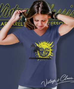 Sublime Palm Trees With Sun V Neck TShirt