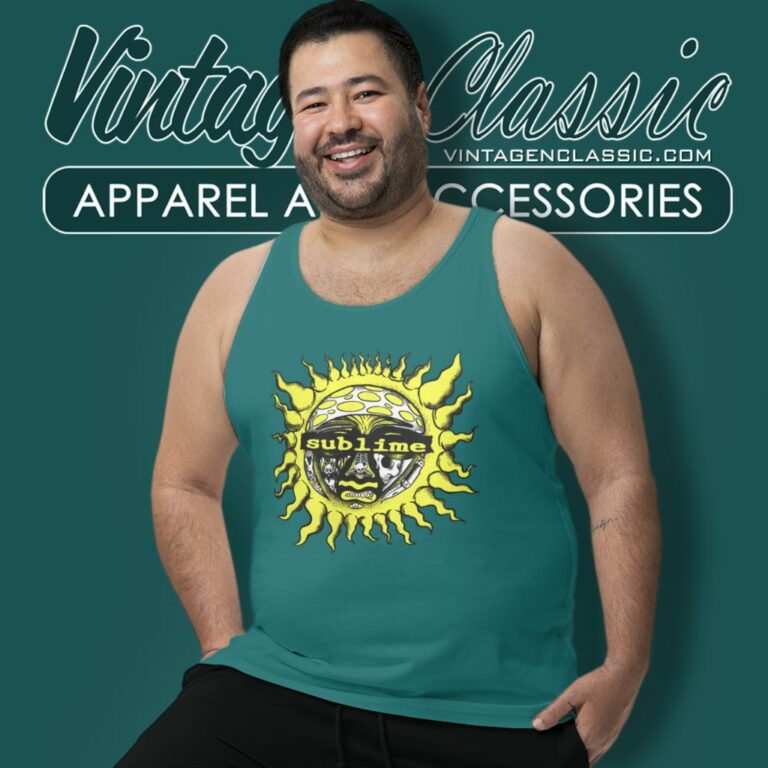 Sublime Psychedelic Sun Green Tank Top Racerback Sublime Psychedelic Sun Green Tank Top Racerback