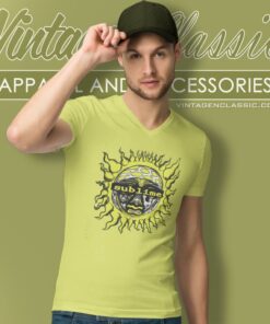 Sublime Psychedelic Sun Green V Neck TShirt