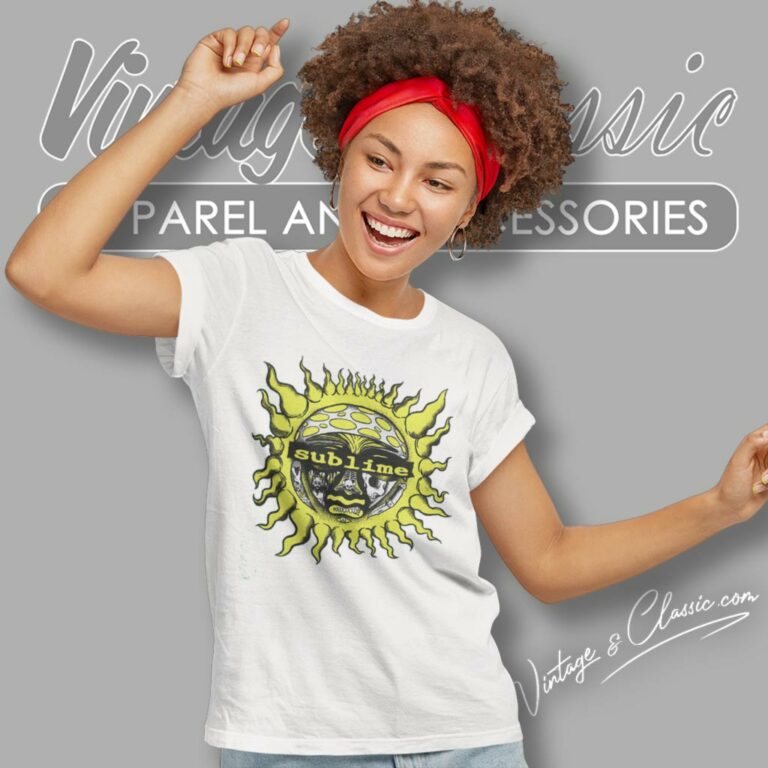 Sublime Psychedelic Sun Green Women T Shirt Sublime Psychedelic Sun Green Women T Shirt