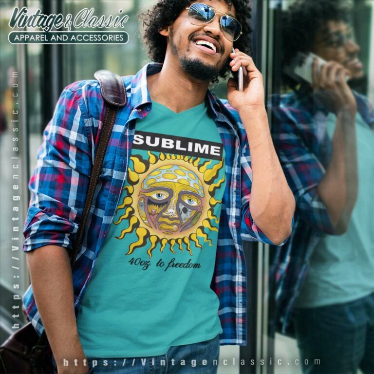 Sublime Shirt 40 Oz To Freedom V Neck TShirt Sublime Shirt 40 Oz To Freedom V Neck TShirt