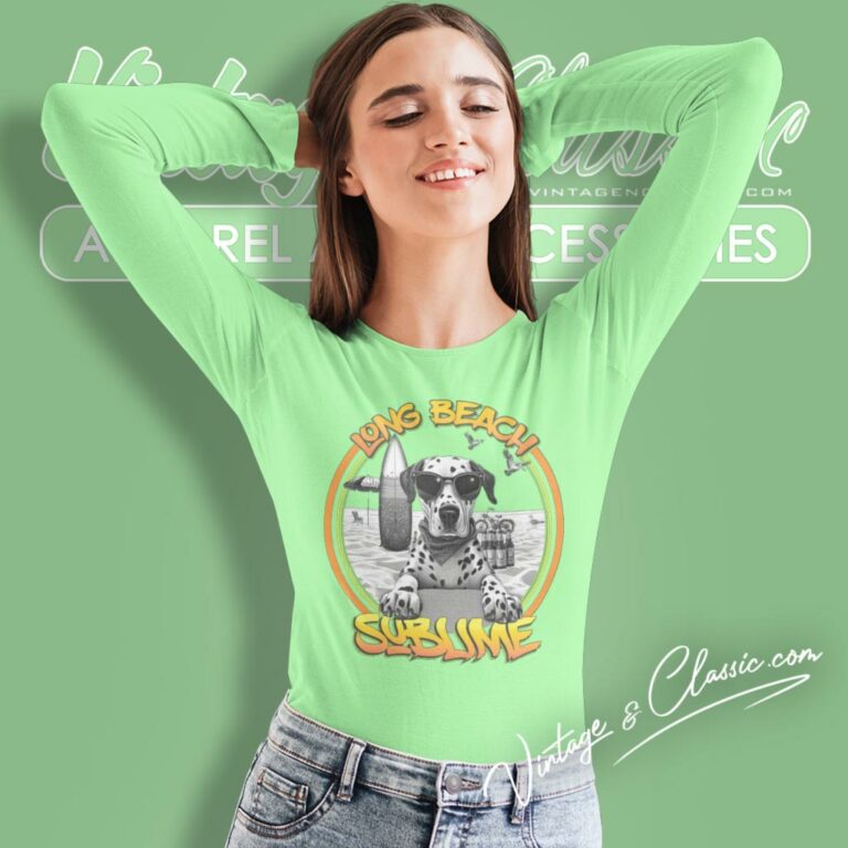 Sublime Shirt Lou Dog In Long Beach Long Sleeve Tee Sublime Shirt Lou Dog In Long Beach Long Sleeve Tee