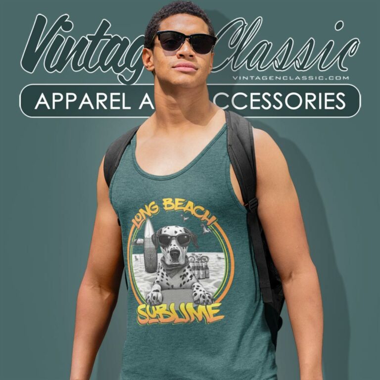 Sublime Shirt Lou Dog In Long Beach Tank Top Racerback Sublime Shirt Lou Dog In Long Beach Tank Top Racerback