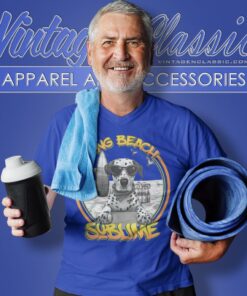 Sublime Shirt Lou Dog In Long Beach V Neck TShirt