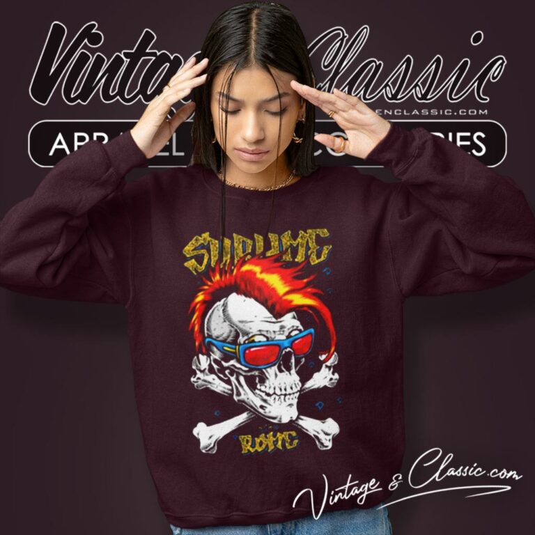Sublime Shirt Skull With Roma Rock Sweatshirt Sublime Shirt Skull With Roma Rock Sweatshirt