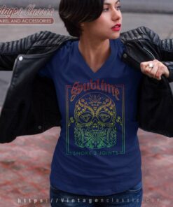 Sublime Shirt Smoke 2 Joints 5 Sublime Shirt Smoke 2 Joints V Neck TShirt