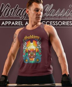 Sublime Shirt Sunflower Wine Bottle Tank Top Racerback
