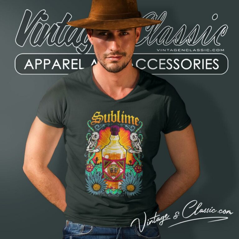 Sublime Shirt Sunflower Wine Bottle V Neck TShirt Sublime Shirt Sunflower Wine Bottle V Neck TShirt