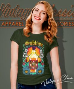 Sublime Shirt Sunflower Wine Bottle Women T Shirt