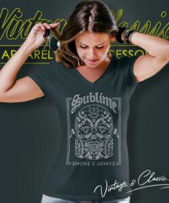 Sublime Smoke 2 Joints Shirt 5 Sublime Smoke 2 Joints V Neck TShirt