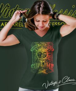 Sublime Smoke Two Joints V Neck TShirt