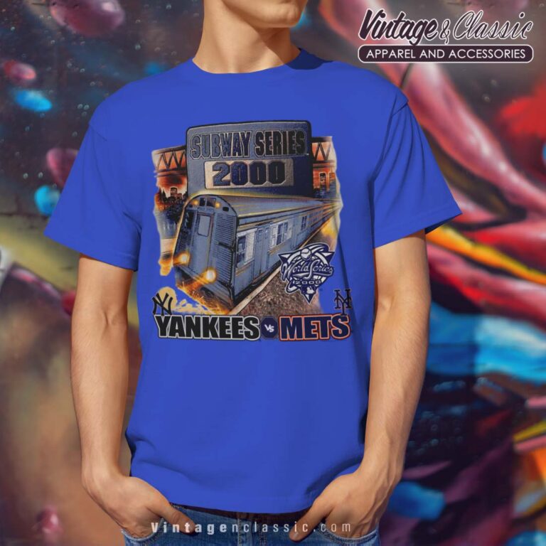 Subway Series Yankees and Mets Royal T Shirt Subway Series Yankees and Mets Royal T Shirt