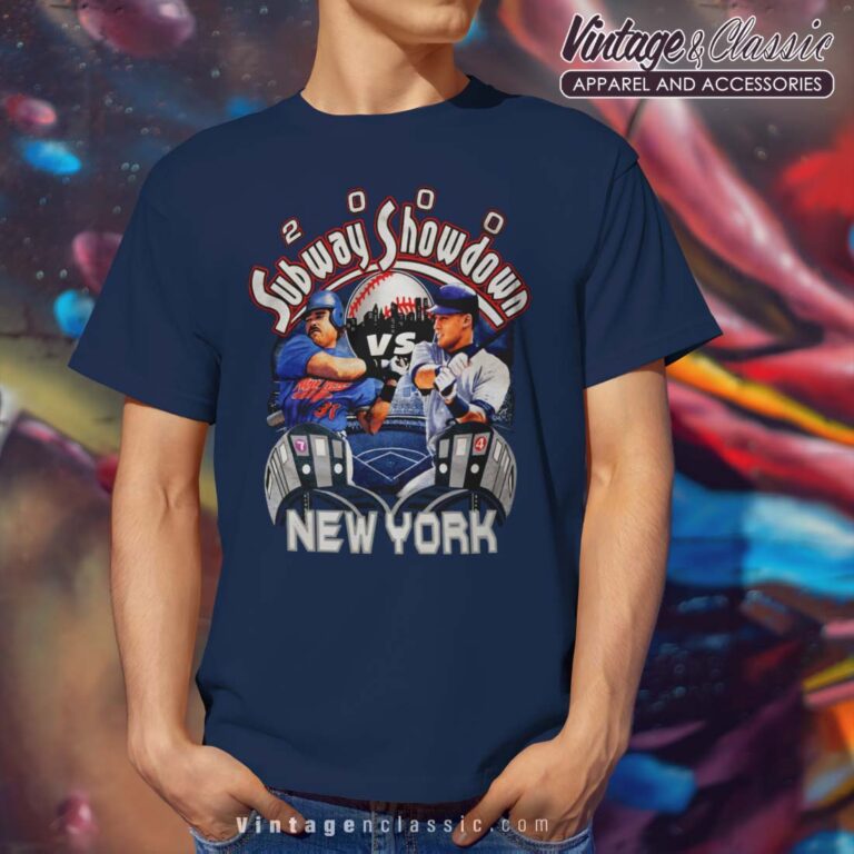 Subway World Series New York Yankees and Mets Navy T Shirt 1 Subway World Series New York Yankees and Mets Navy T Shirt 1