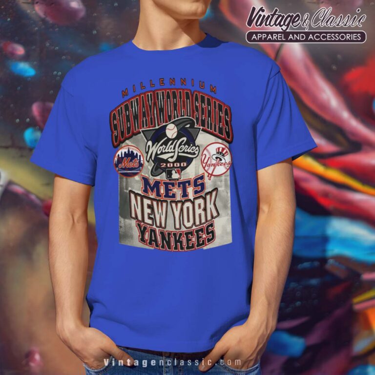 Subway World Series New York Yankees and Mets Royal T Shirt Subway World Series New York Yankees and Mets Royal T Shirt