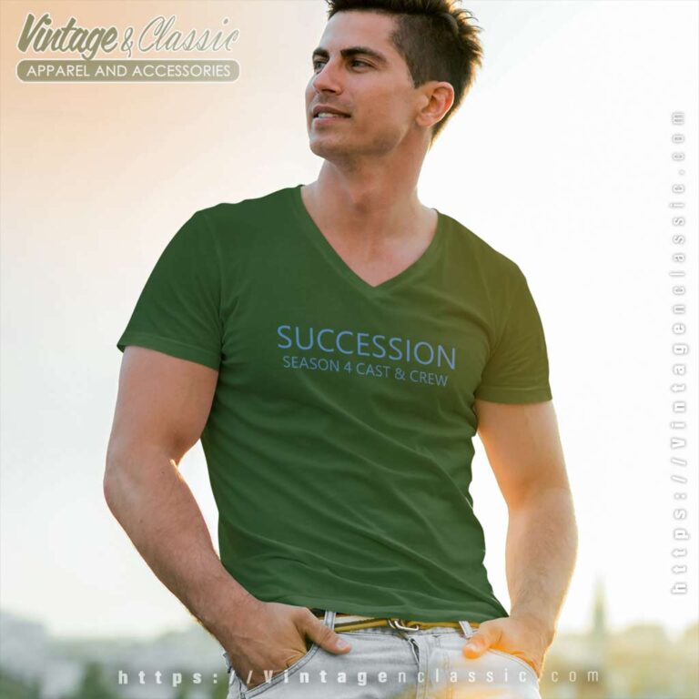 Succession Season 4 Cast And Crew V Neck TShirt Succession Season 4 Cast And Crew V Neck TShirt